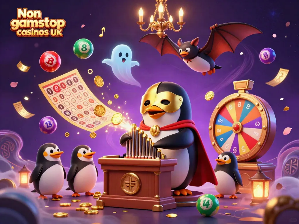 Experience thrilling Non gamstop casinos UK with our 3D themed casino illustration.