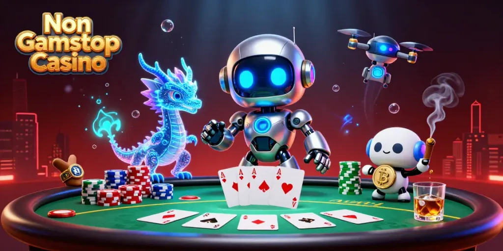 Experience the thrill of Non Gamstop Casino gaming with vibrant 3D characters and dynamic tables.