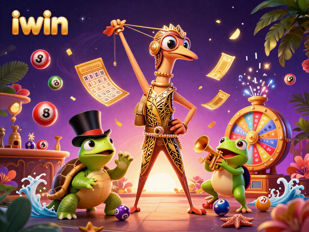 iwin offers a vibrant scene with lively characters embodying an energetic speakeasy atmosphere at a casino.