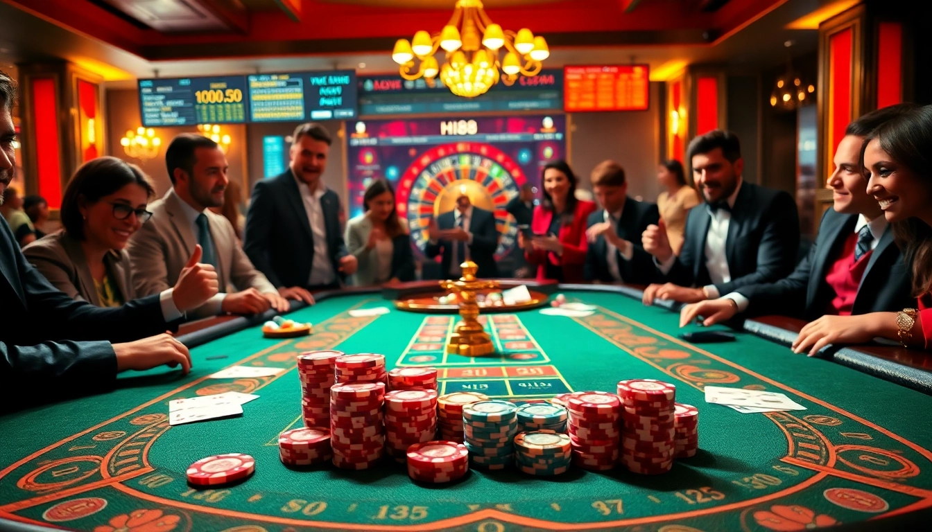Experience thrilling gameplay at Hi88 with vibrant poker chips and an elegant table setup.