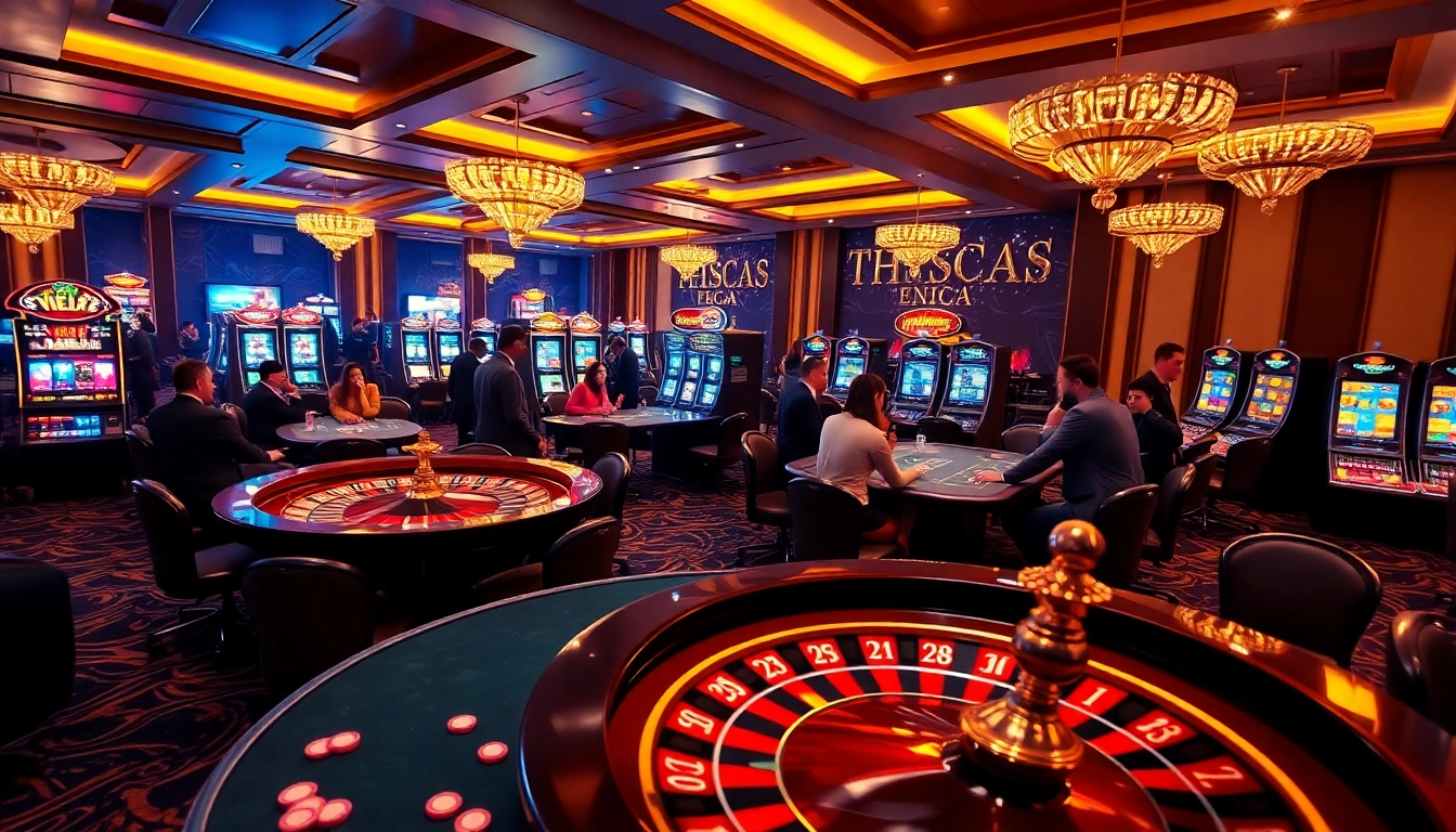 Experience the thrilling atmosphere of THABET VEGAS as players engage in exciting casino games.