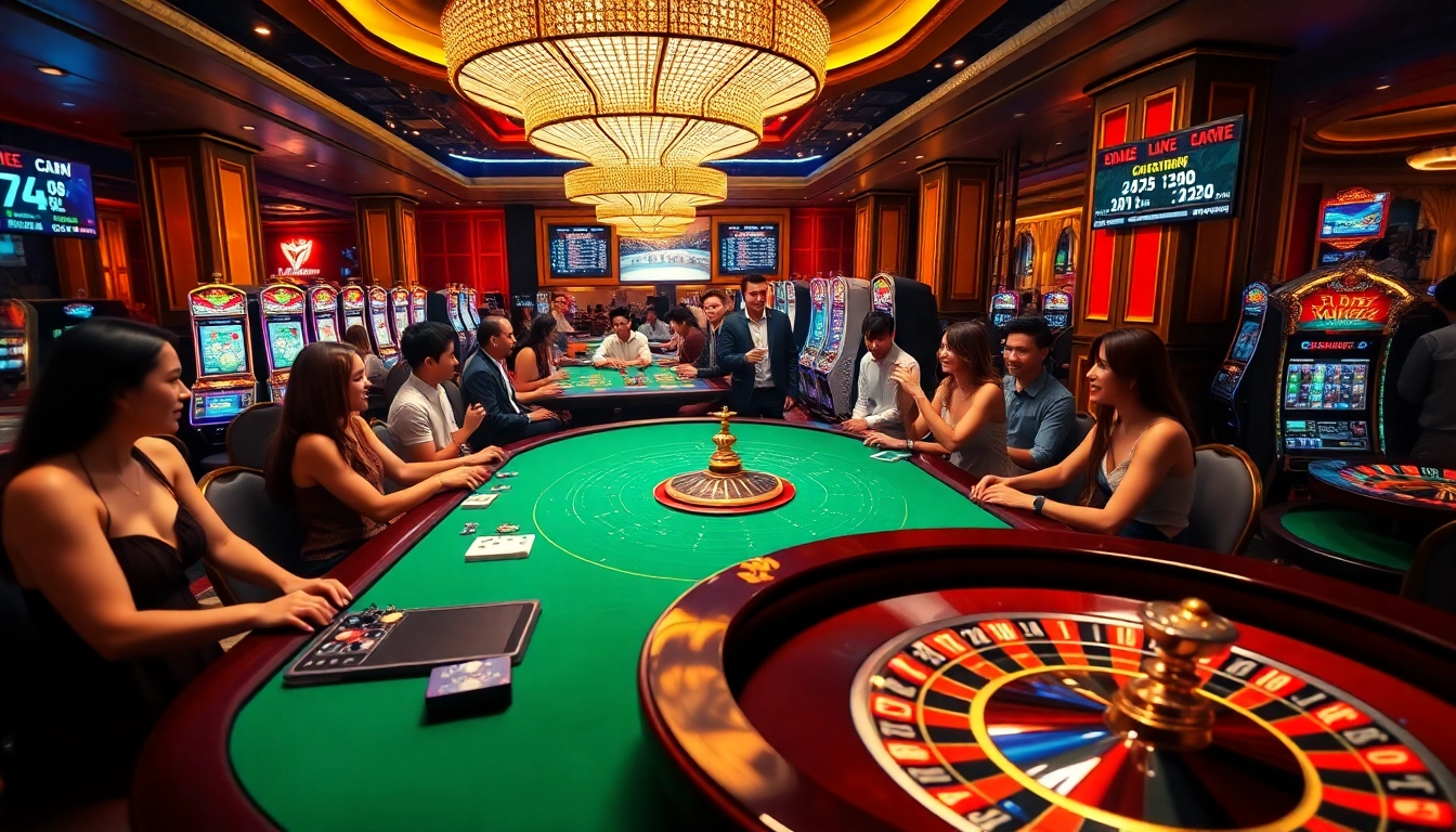 Players enjoying an exciting casino experience with live scores featuring 7mcn betting odds.