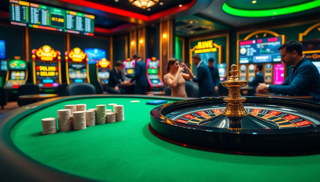 Experience the thrill of online gambling at rr88c.mobi with vibrant casino visuals and betting excitement.