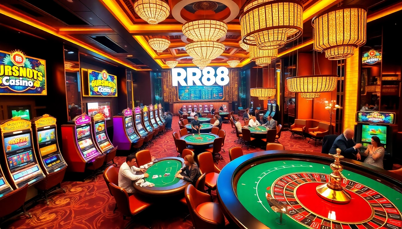 Experience the thrill of RR88 Casino with engaging gaming activities and lively atmosphere.