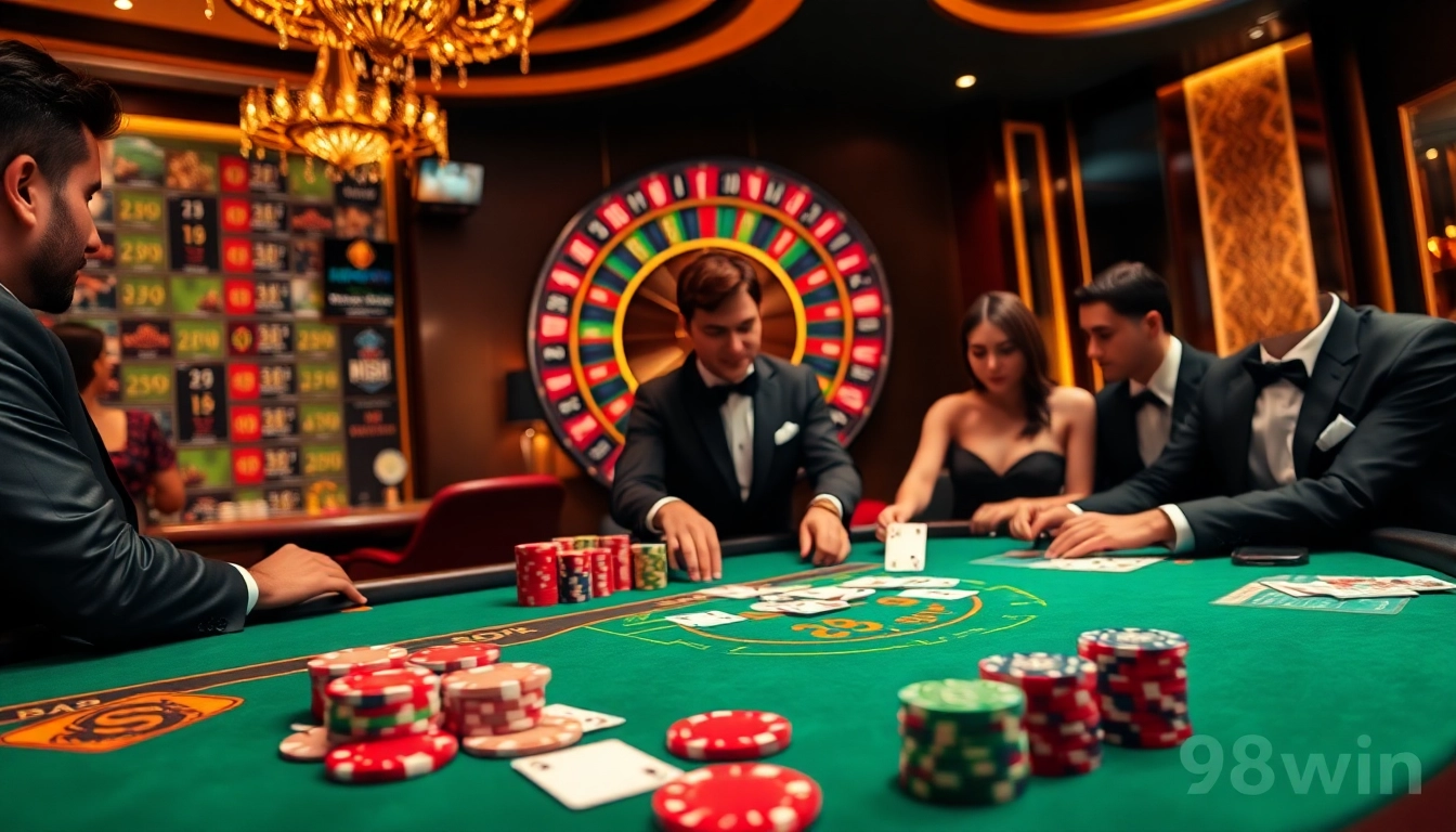 Experience thrilling moments at the 98win casino with live poker and roulette games.