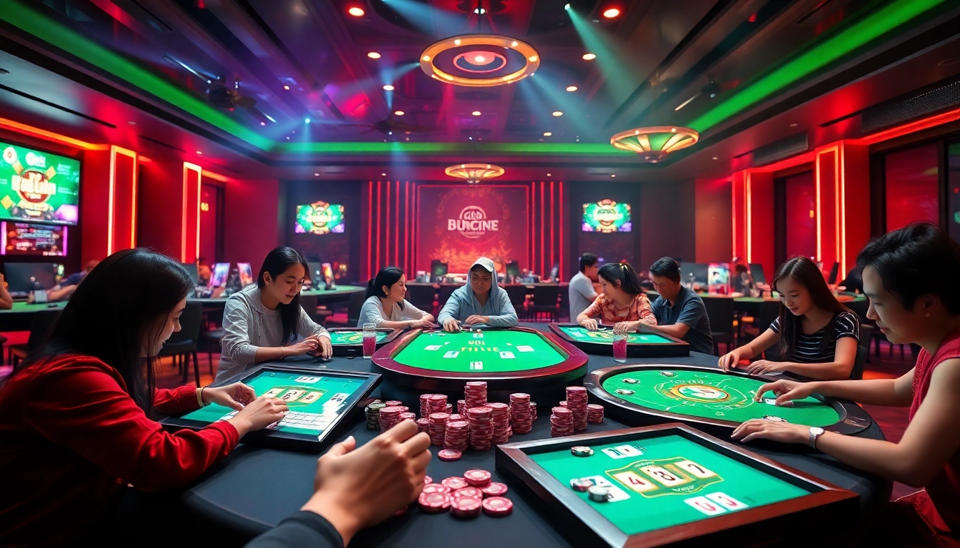 Exciting online card gaming experience at gamebaidoithuong.com.vc showcasing various popular games.