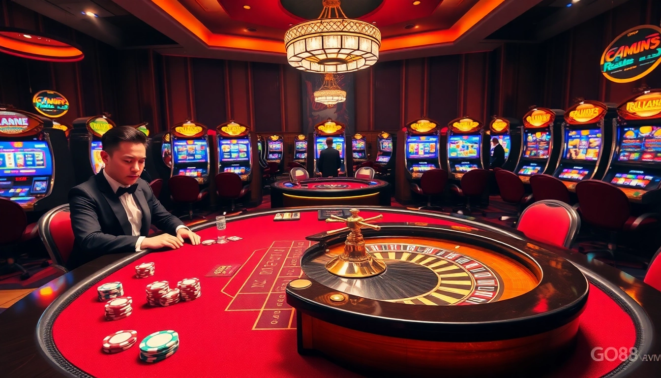 Play casino games at https://go88vn.blog featuring elite tables, poker chips, and a thrilling roulette.