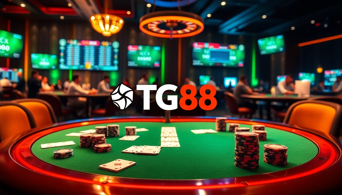 Experience the thrill at TG88 with vibrant casino games and luxurious poker tables.