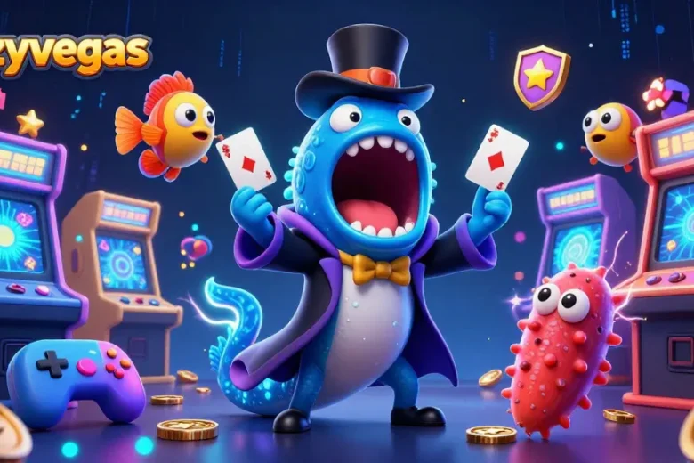 Experience the excitement of crazyvegas with a magical underwater casino performance featuring unique characters.